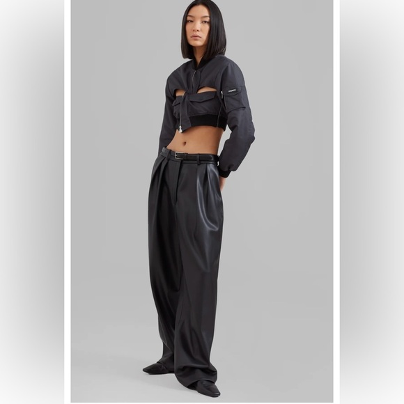 The Frankie Shop HELSINKI FAUX LEATHER PANTS - Picture 2 of 5